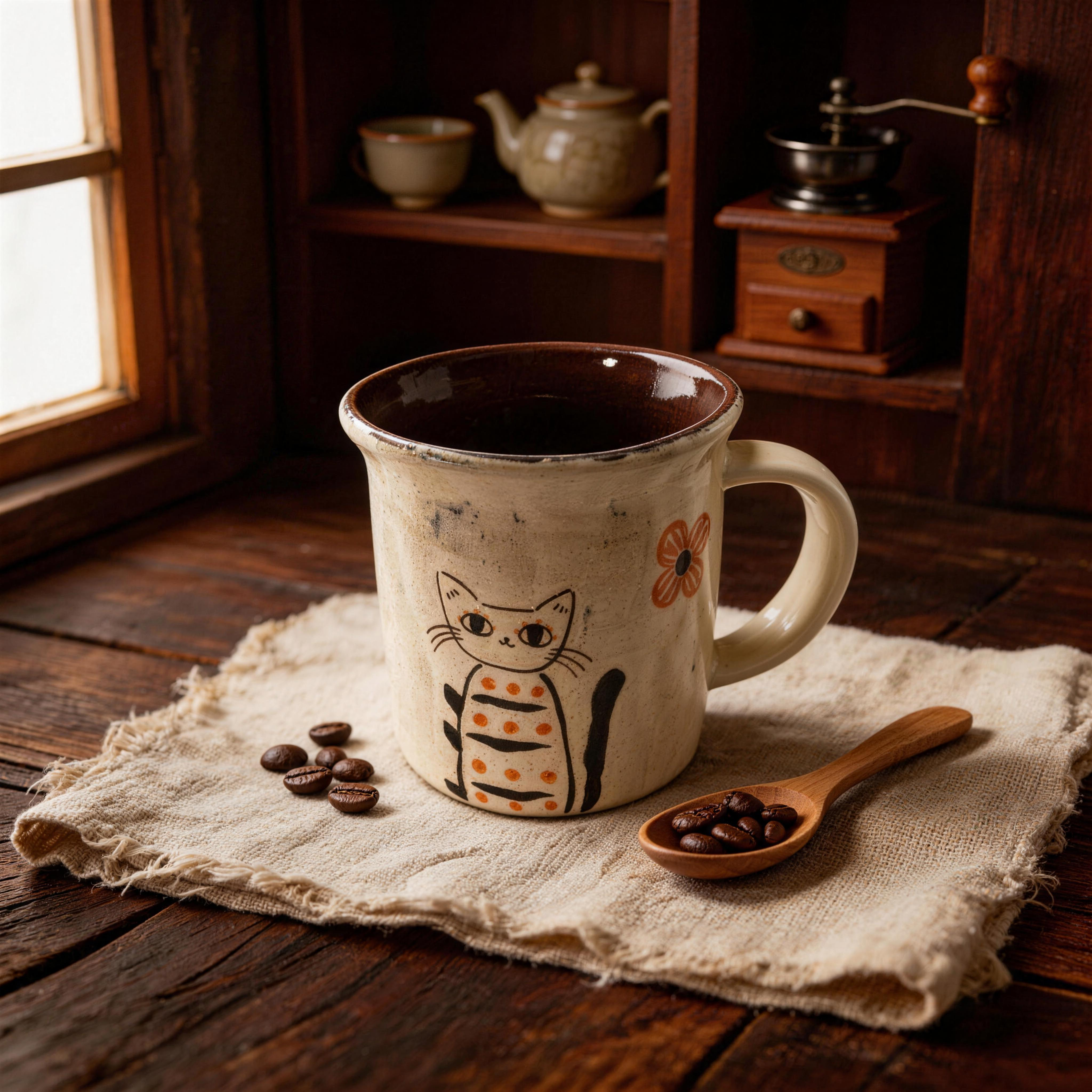 Large Handmade Ceramic Coffee Mug 500ml