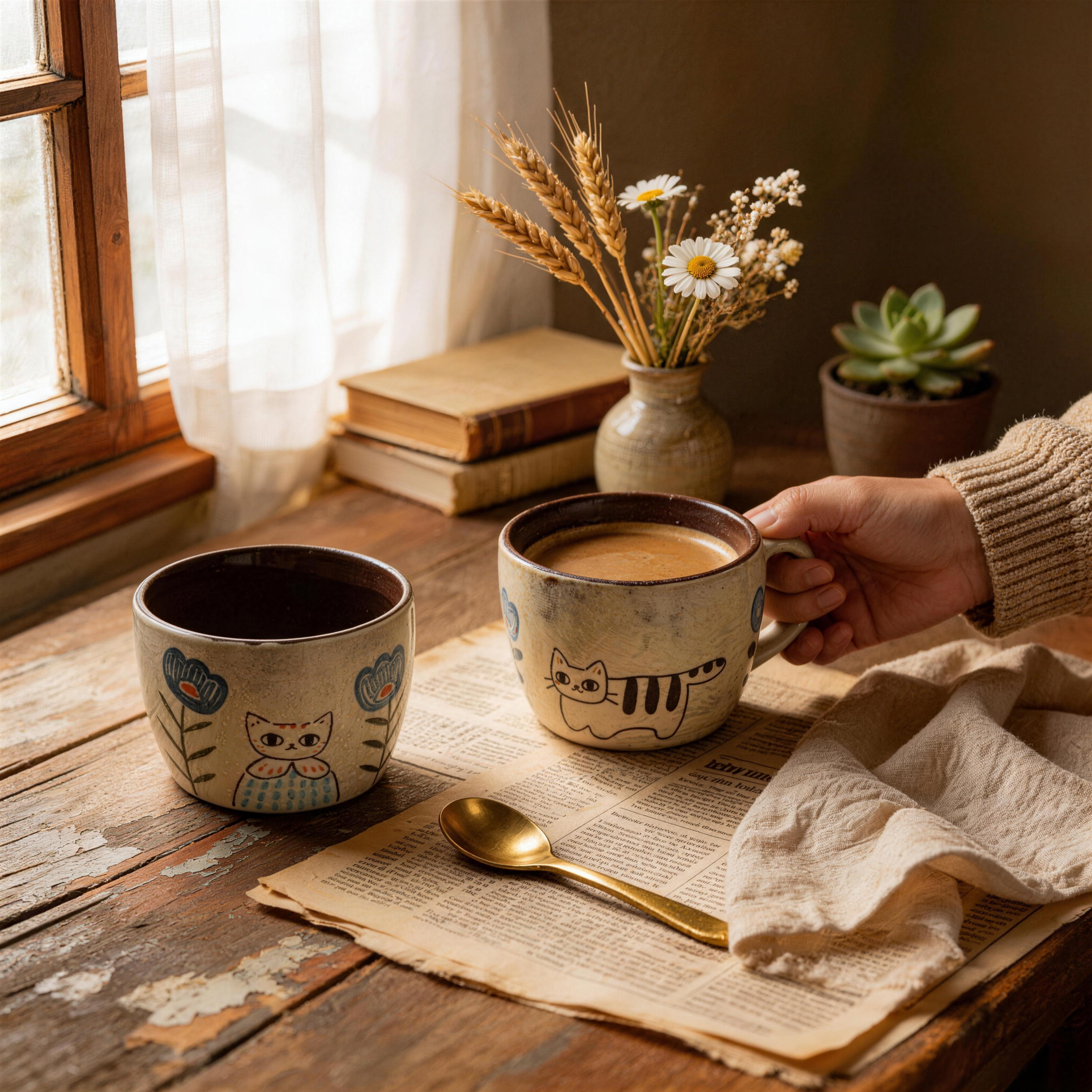 Handmade Ceramic Coffee Mug 350ml