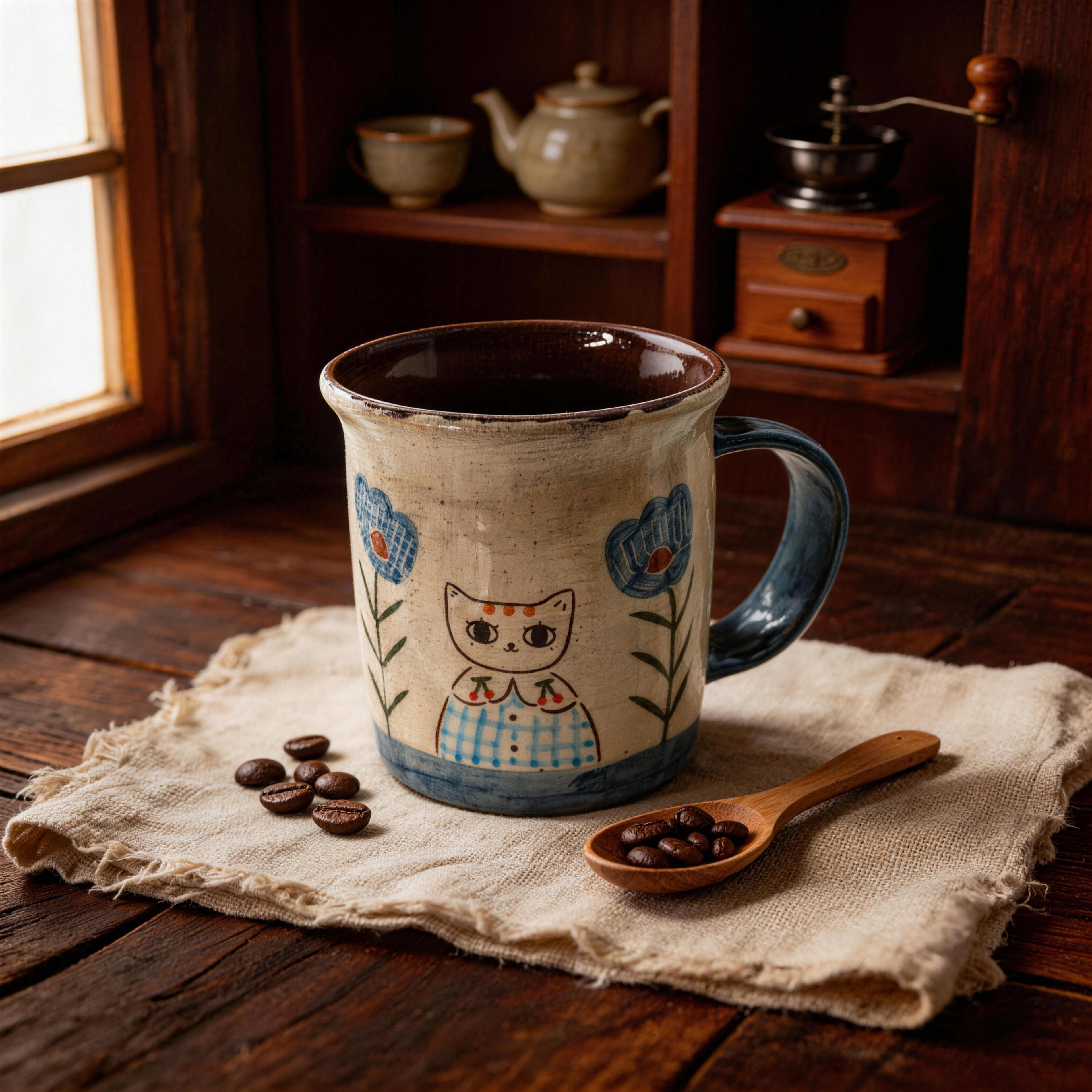 Large Handmade Ceramic Coffee Mug 500ml